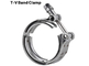 3.0&quot; 304 Stainless Steel V Band Exhaust Clamp For Flange Kit